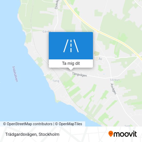 Trädgardsvägen karta