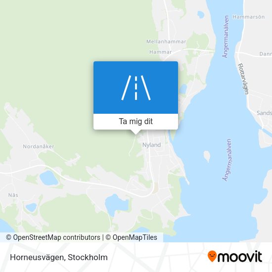 Horneusvägen karta