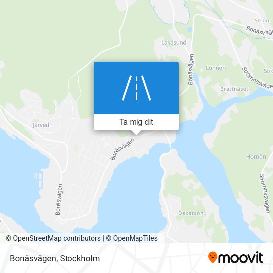 Bonäsvägen karta