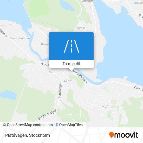Platåvägen karta