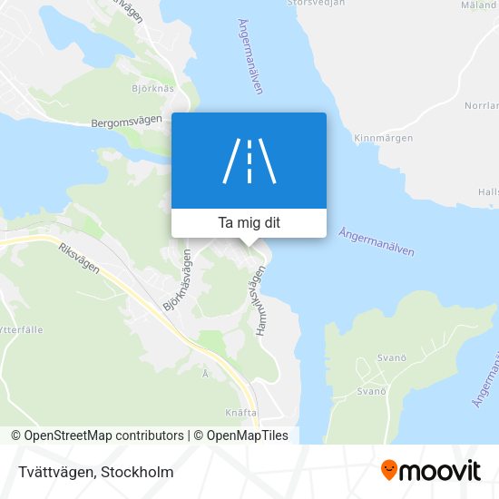 Tvättvägen karta