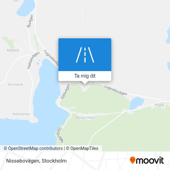 Nissebovägen karta