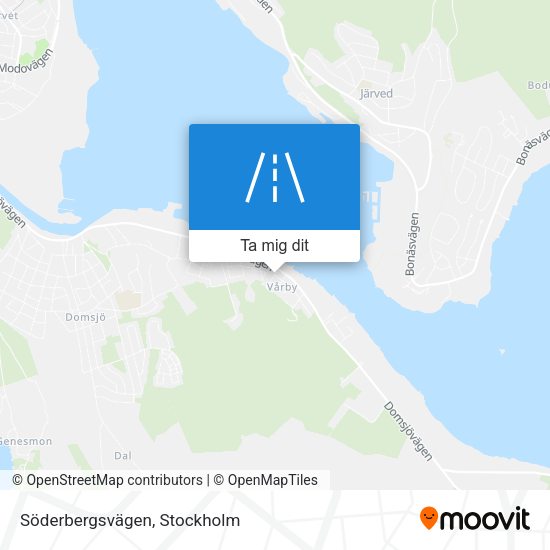 Söderbergsvägen karta
