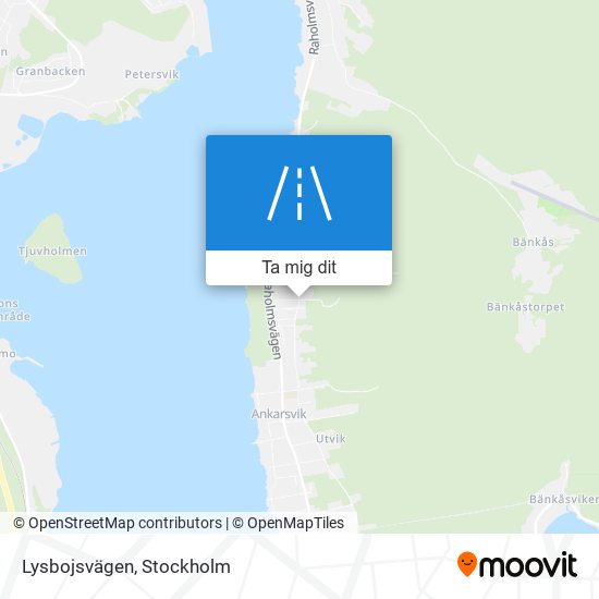 Lysbojsvägen karta