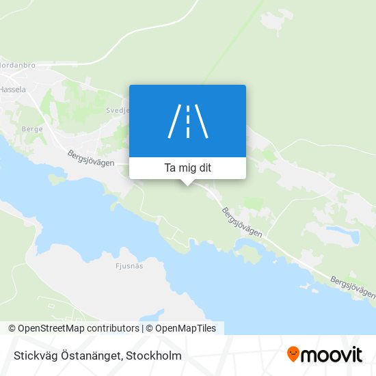 Stickväg Östanänget karta