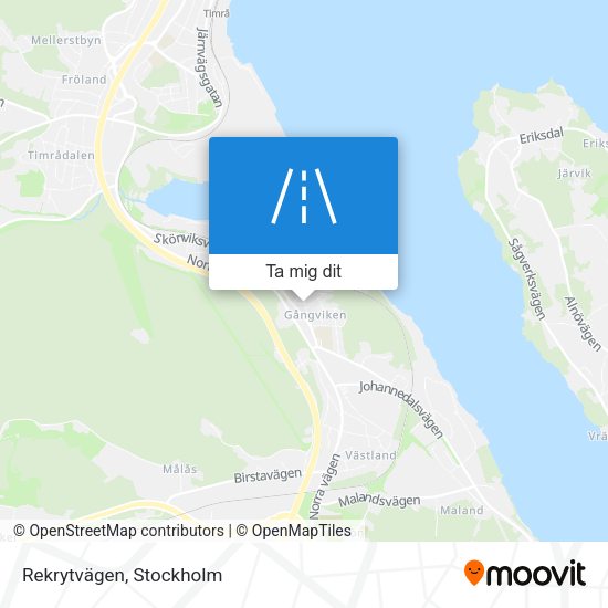 Rekrytvägen karta