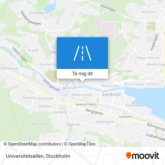 Universitetsallén karta