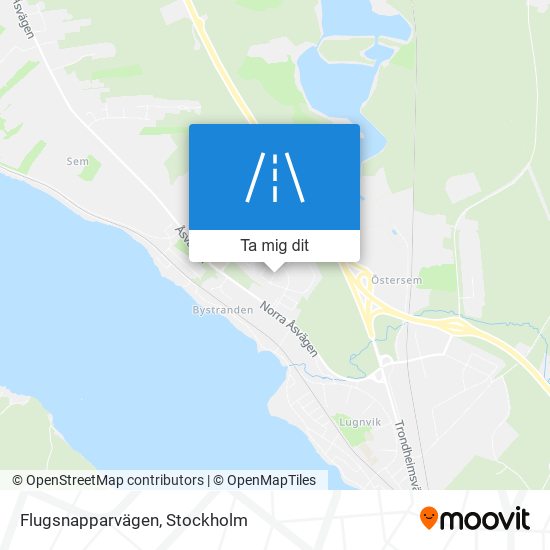 Flugsnapparvägen karta