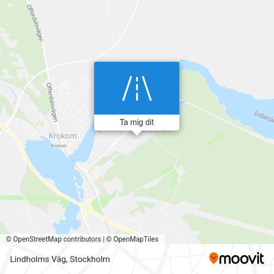 Lindholms Väg karta