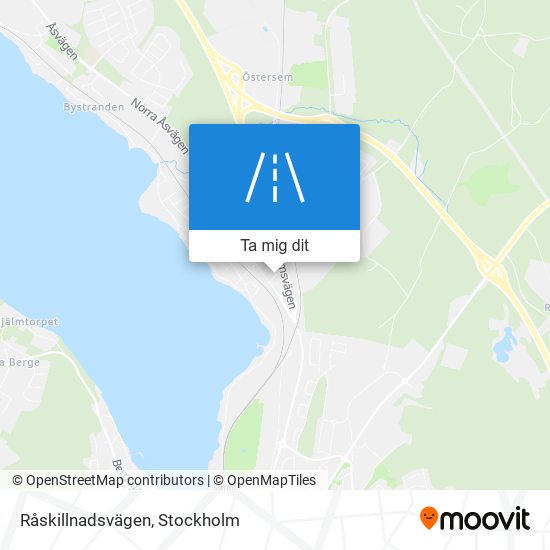 Råskillnadsvägen karta