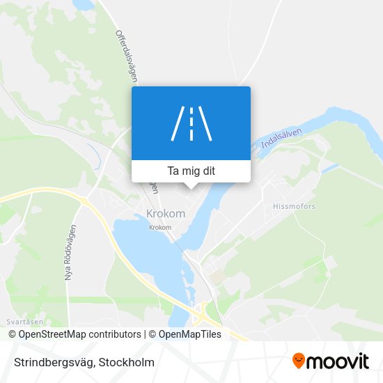 Strindbergsväg karta