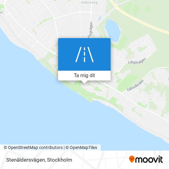 Stenåldersvägen karta