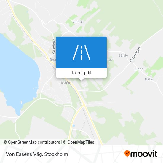 Von Essens Väg karta