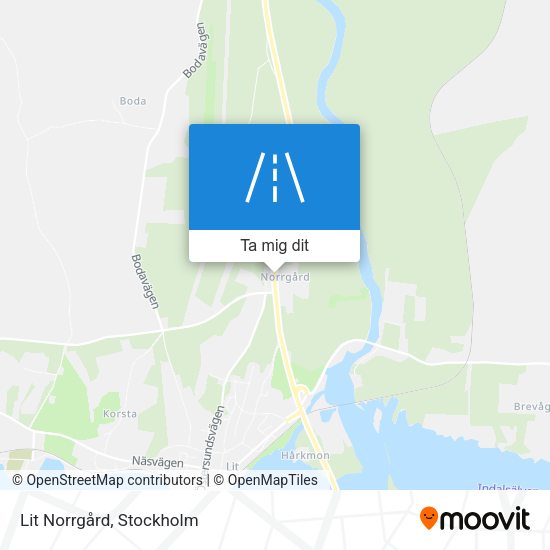 Lit Norrgård karta
