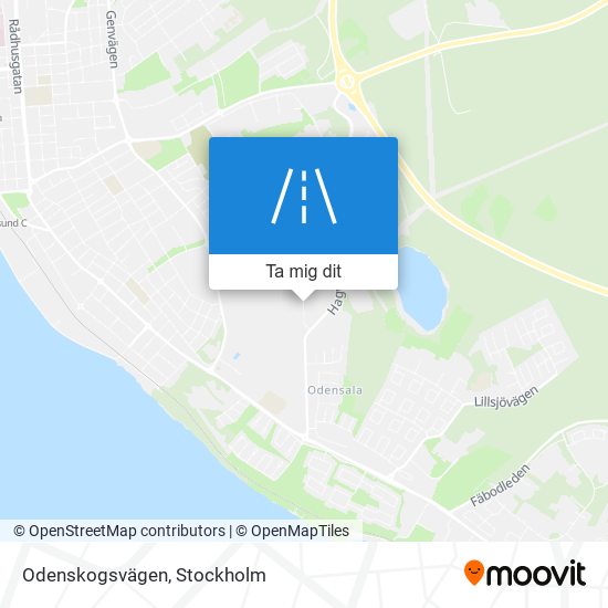 Odenskogsvägen karta