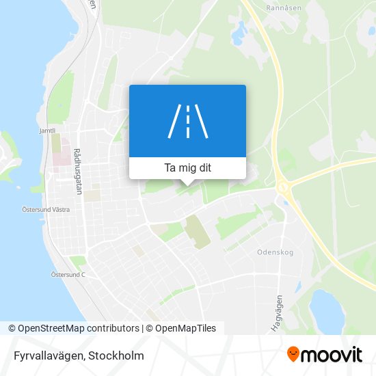 Fyrvallavägen karta