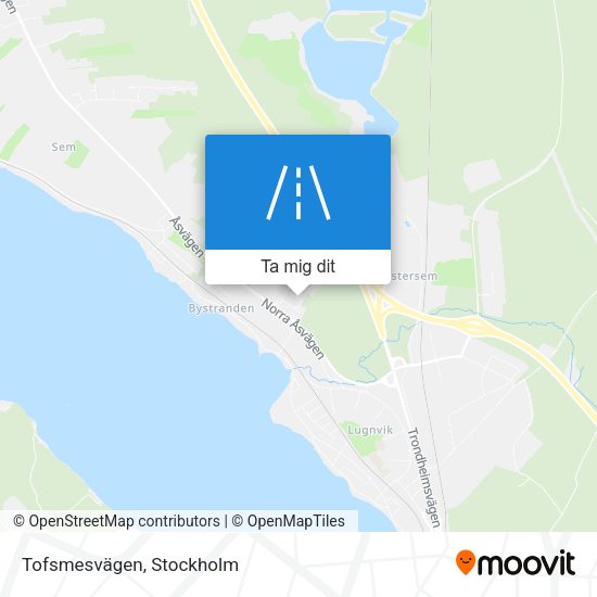 Tofsmesvägen karta
