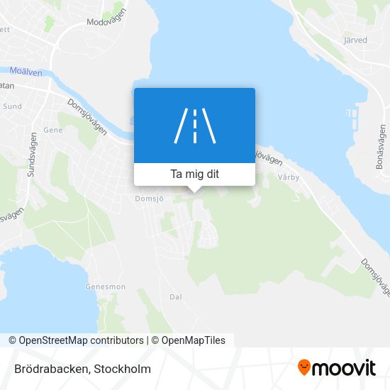Brödrabacken karta