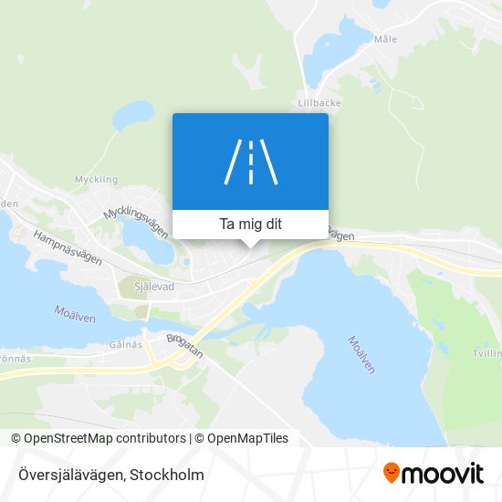 Översjälävägen karta