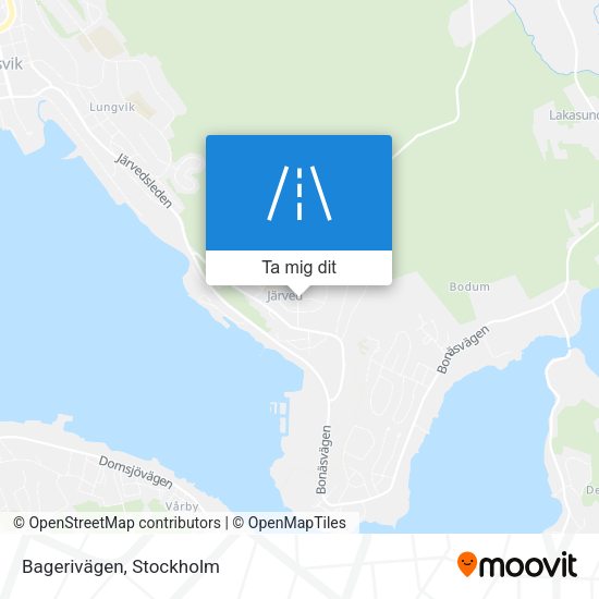 Bagerivägen karta