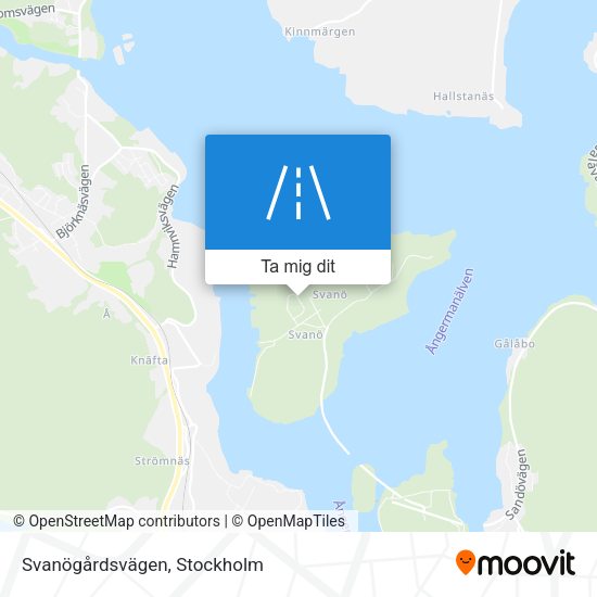 Svanögårdsvägen karta