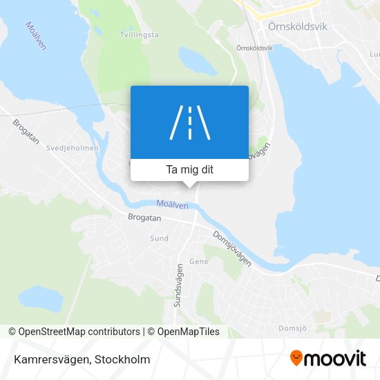 Kamrersvägen karta