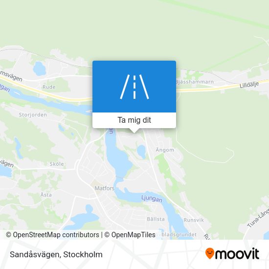 Sandåsvägen karta