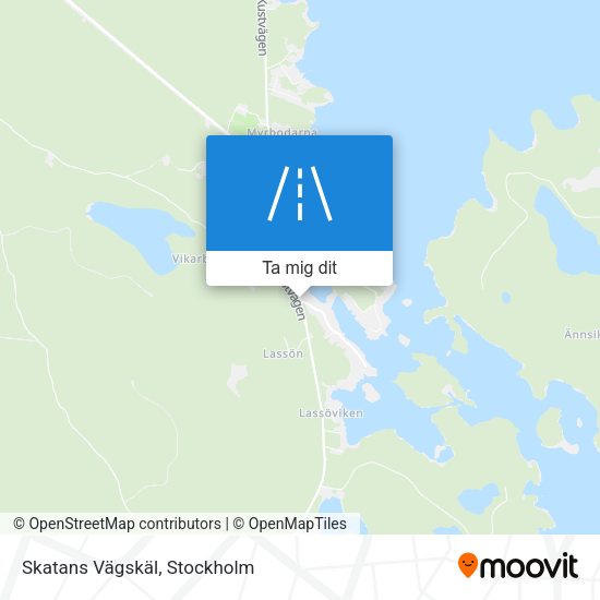 Skatans Vägskäl karta