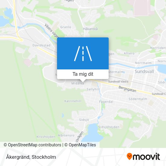Åkergränd karta