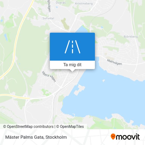 Mäster Palms Gata karta