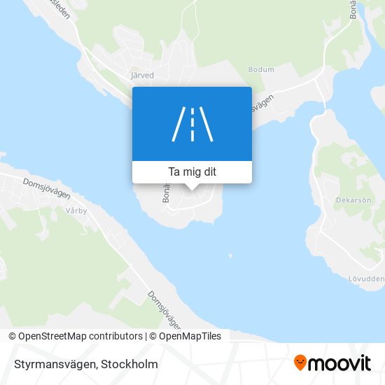 Styrmansvägen karta