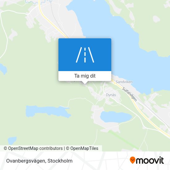Ovanbergsvägen karta