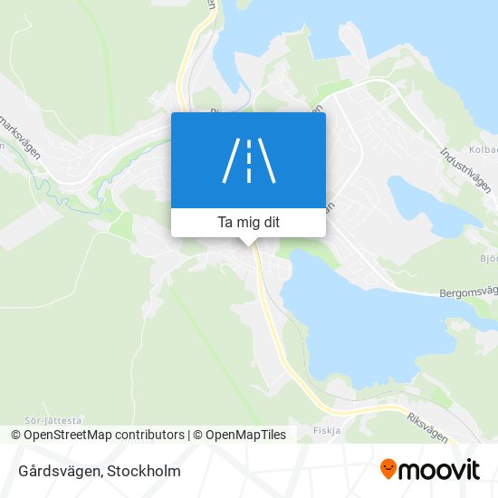 Gårdsvägen karta