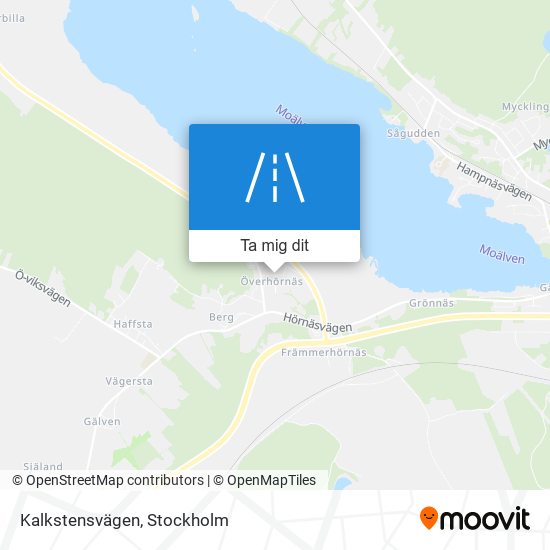 Kalkstensvägen karta