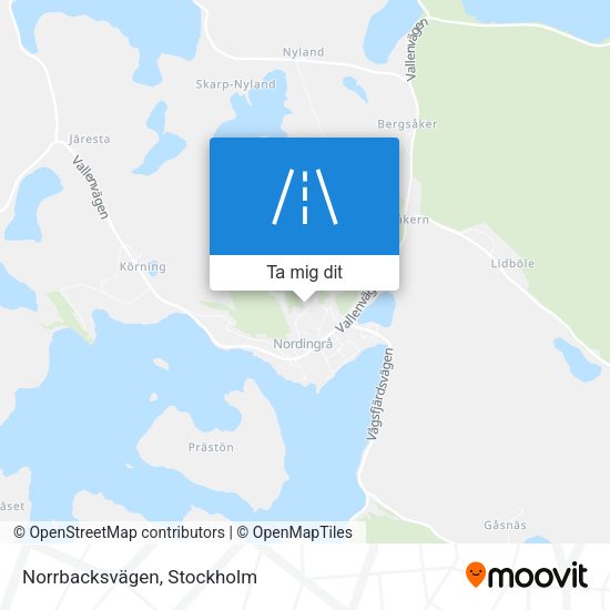 Norrbacksvägen karta