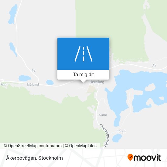 Åkerbovägen karta