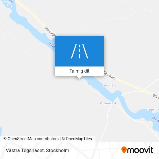Västra Tegsnäset karta
