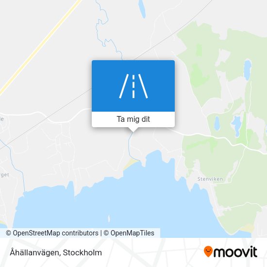 Åhällanvägen karta