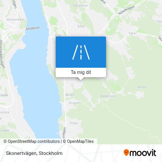 Skonertvägen karta