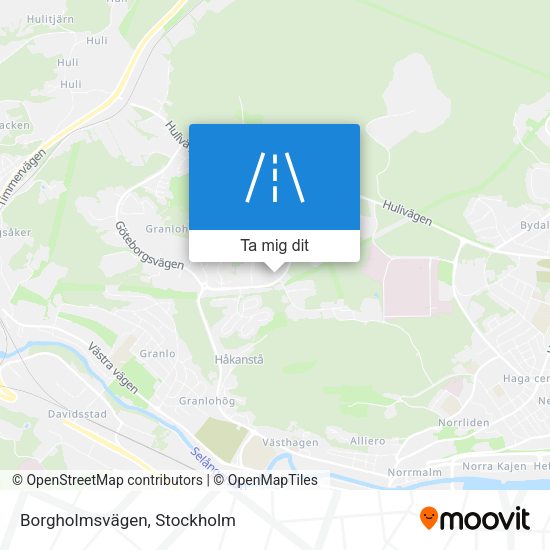 Borgholmsvägen karta