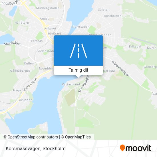 Korsmässvägen karta