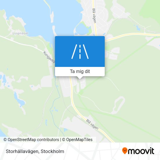 Storhällavägen karta