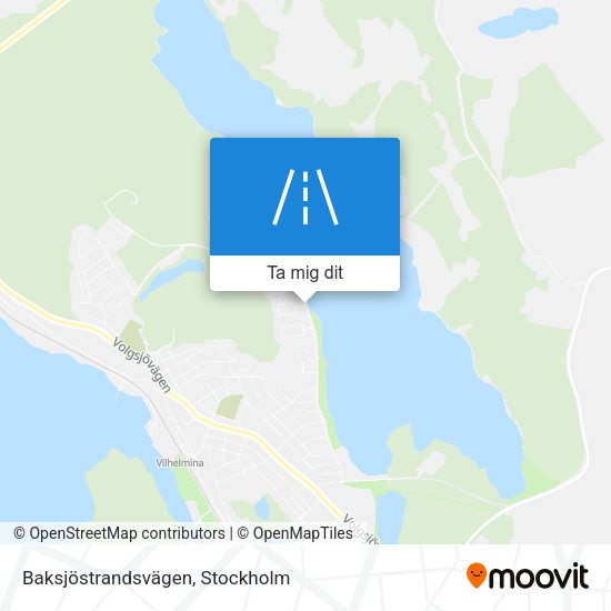 Baksjöstrandsvägen karta