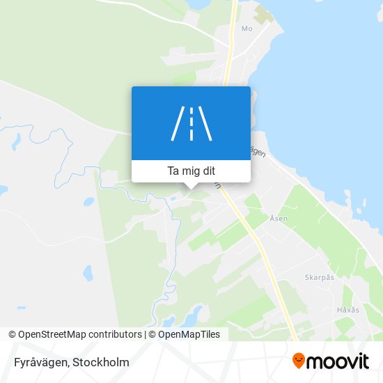 Fyråvägen karta