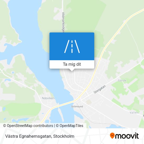 Västra Egnahemsgatan karta