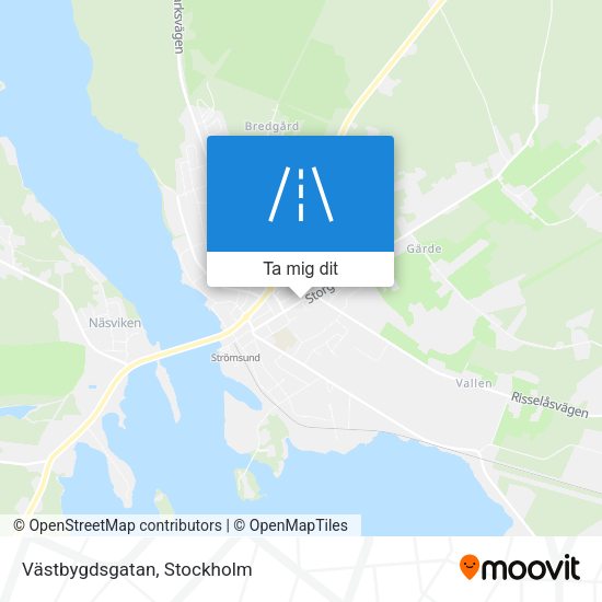 Västbygdsgatan karta