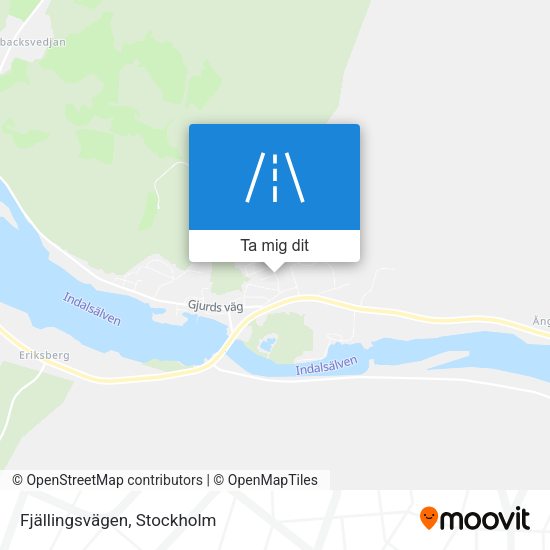 Fjällingsvägen karta