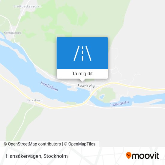 Hansåkervägen karta