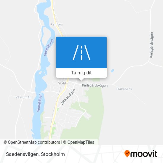 Saedénsvägen karta