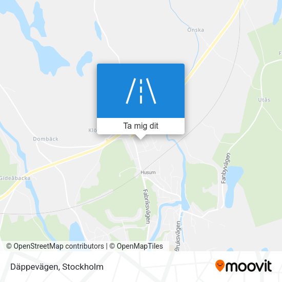 Däppevägen karta